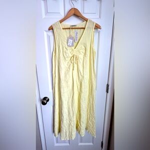 Francesca Bettini 100% linen midi dress NWT